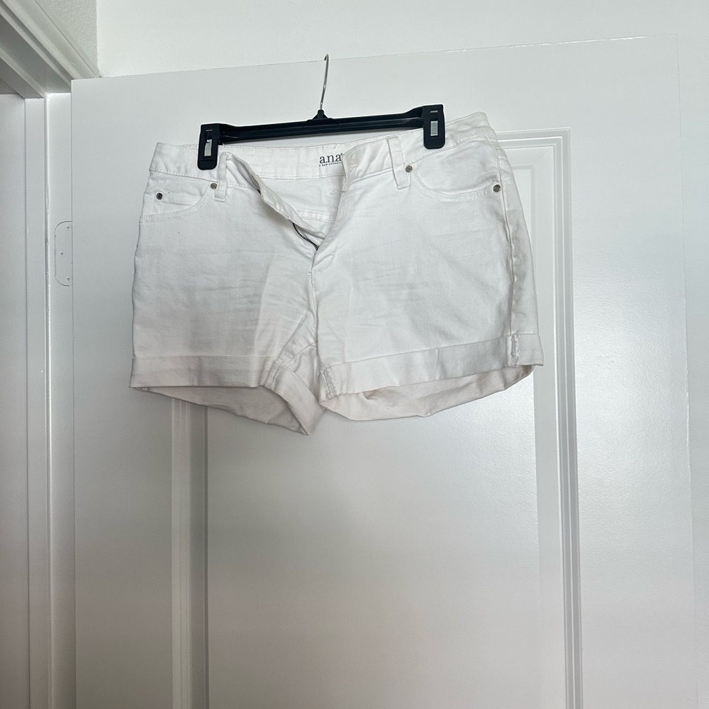 a.n.a Women's White Jean Shorts